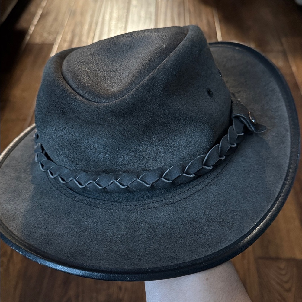 Australia Leading Leather Braid Brim Hat